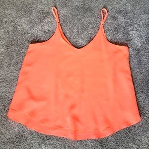Bright Neon Peachy Orange Camisole Size Medium Like New